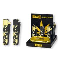 Clipper Accendini in Metallo Golden Leaves (12pezzi/display)