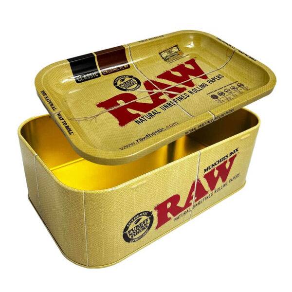 RAW - Vassoio per Rollare Munchies Box - Con scompartimento