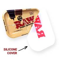 RAW - Vassoio in Metallo Classic Dab per Dab - con Cover in Silicone