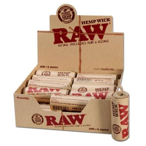 RAW Hemp Wick BOX 20pz