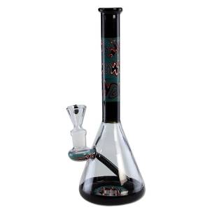 Bong Slit trasparente / multicolore H265mm SG14