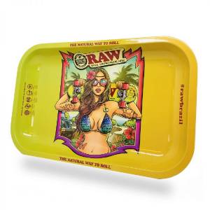 Vassoio in Metallo Brasile 2 Bikini Girl Medio - RAW