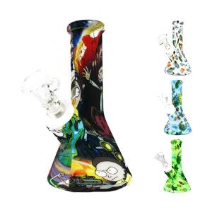 Bong in Silicone Set 4 Pezzi Cartoni - 13cm