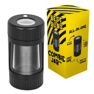 Best Buds Lente di Ingrandimento con luce LED, Grinder e Pipa in Alluminio