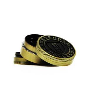 Grinder in Metallo Amsterdam Gold 40mm – 3 parti