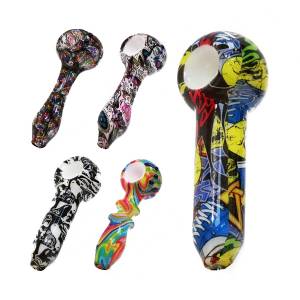 Pipa Tabacco in vetro grafiche assortite