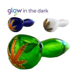 Pipa Fluorescente in Vetro 10cm