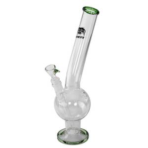 BREIT Belly Bong with Diffuser Chillum green H 360mm; Ø 97/40mm; SG 19/14 WT 3mm