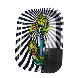 Best Buds Vassoio per rollare Smoke Me Piccolo + Grinder Card Magnetica