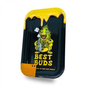 Best Buds Vassoio per rollare Dab Medium + Grinder Card Magnetica