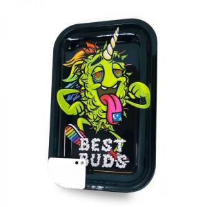 Best Buds Vassoio per rollare LSD Medium + Grinder Card Magnetica