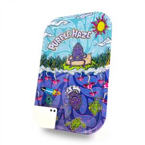 Best Buds Vassoio per rollare Purple Haze Medium + Grinder Card Magnetica
