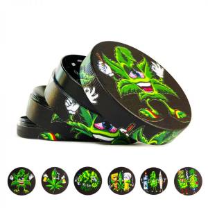 Grinder in Metallo Buds Family Mix Designs 4 Parti - 50mm