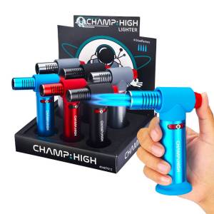 Champ High Accendini a Fiamma Diretta Windproof + Giftbox (6pezzi/display)