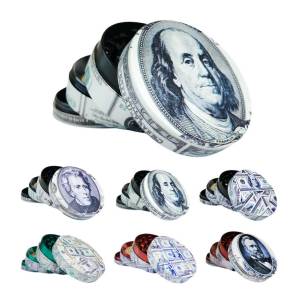 Grinder in Metallo Dollari Americani 4 Parti - 50mm