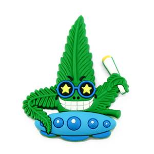 Hempy The Spacestoner Cannabis Magnete 3D in silicone