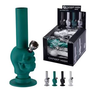 Champ High Bong in Plastica Teschio Colori Misti