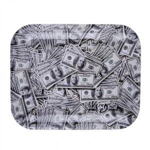 Skunk Brand Vassoio per rollare in metallo Dollar Bills Large