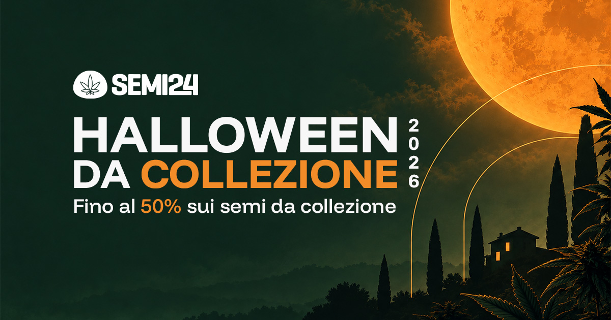 Halloween 2026 su Semi24: offerte su semi, grinder e Weedlez