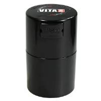 TightVac - VitaVac contenitore ermetico 0,06L - Nero/Tappo Nero