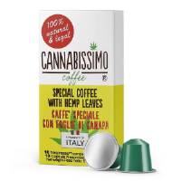 Cannabissimo - Capsule compatibili Nespresso con Foglie di Canapa (10 capsule)
