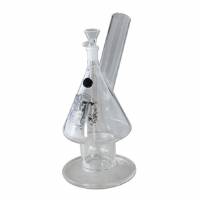Bong in vetro Black Leaf con Diffusore FIR TREE