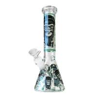 Bong in Vetro Triplo Spessore Gorilla Verde 25cm