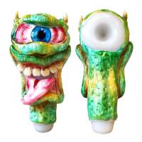 Deviated Lizard Pipa in Vetro 15cm Monster Edition