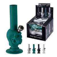 Champ High Bong in Plastica Teschio Colori Misti